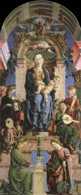 Cosimo Tura virgin and child enthroned China oil painting art